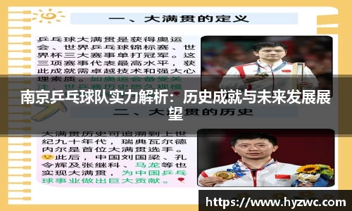 南京乒乓球队实力解析：历史成就与未来发展展望